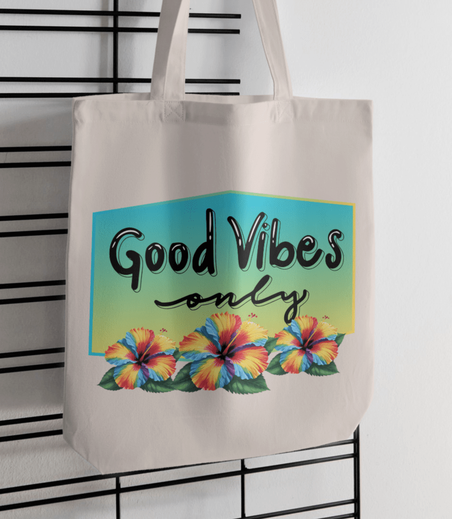 GOOD VIBES ONLY TOTE BAGS