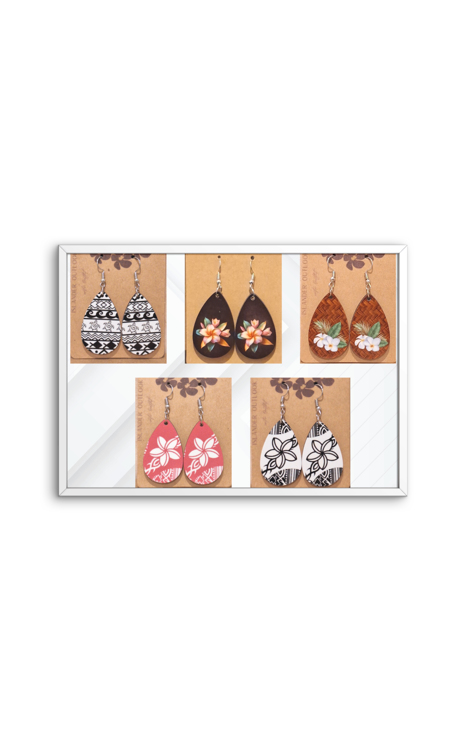 Pink Plumeria Earrings